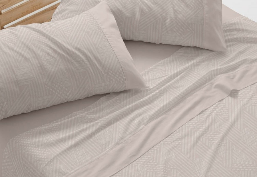 Fabric Sheet Set 241 White/Grey BURRITO BLANCO