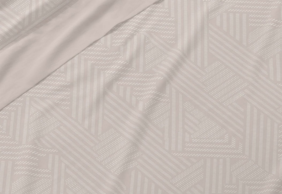 Fabric Sheet Set 241 White/Grey BURRITO BLANCO