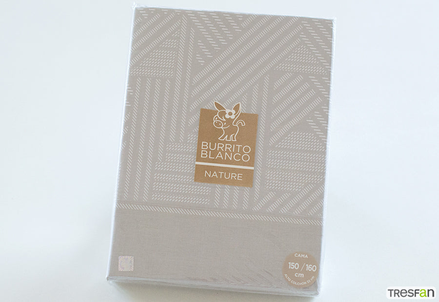 Fabric Sheet Set 241 White/Grey BURRITO BLANCO