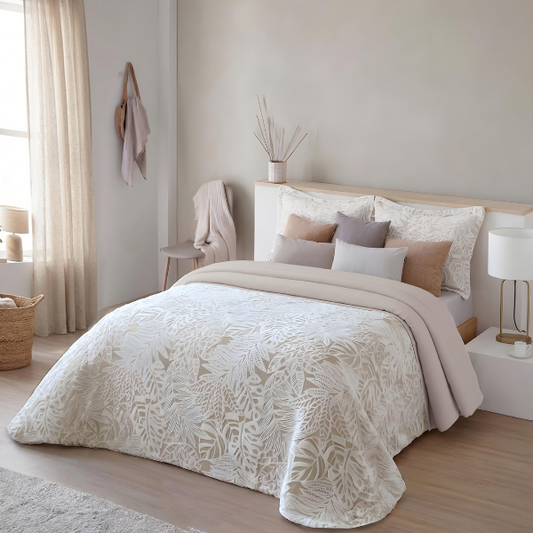Edredón beige con Sherpa modelo Senda marca Antilo 600 grs.