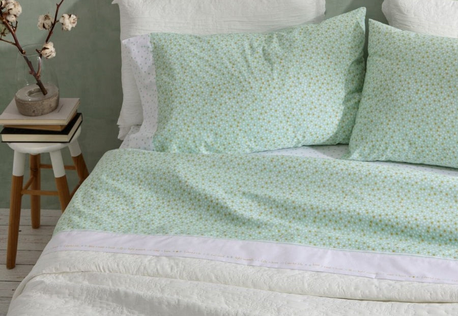 Fabric Sheet Set 241 White/Grey BURRITO BLANCO