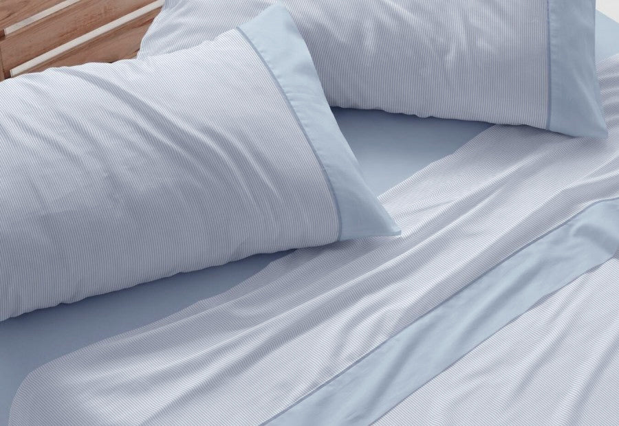 Parure de draps en tissu 241 Blanc/Gris BURRITO BLANCO