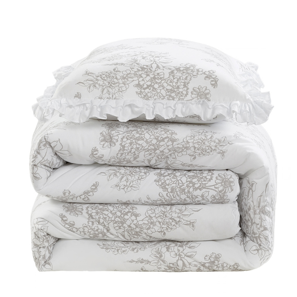 Colcha de invierno - edredón estampado con volante 400gr ROWEL Clara Vidal
