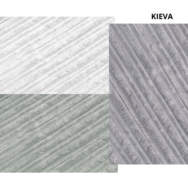 Edredón sherpa jacquard KIEVA Karamelo color aguamarina