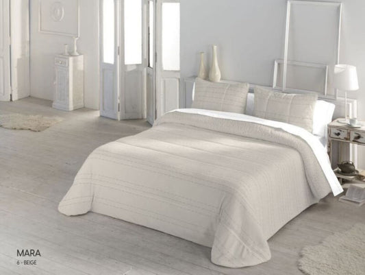 Edredón comforter sherpa modelo MARA Catotex color beige