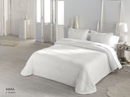 Edredón comforter sherpa modelo MARA Catotex color blanco