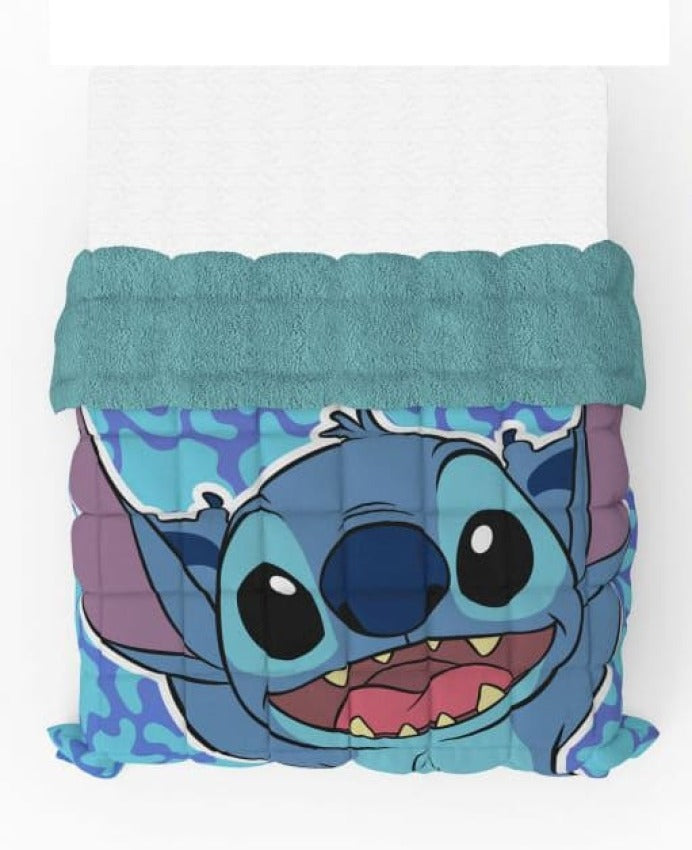 Edredón Sherpa Stich color azul