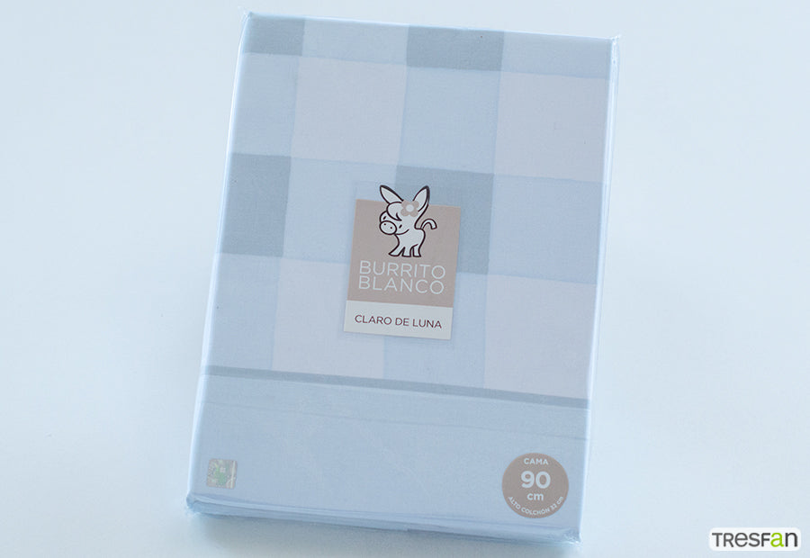 Fabric Sheet Set 241 White/Grey BURRITO BLANCO