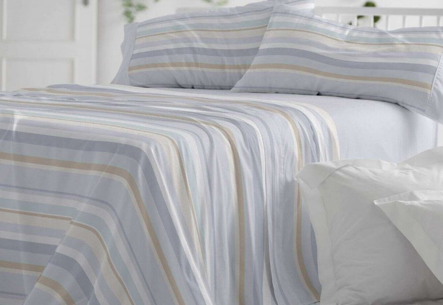 Fabric Sheet Set 241 White/Grey BURRITO BLANCO