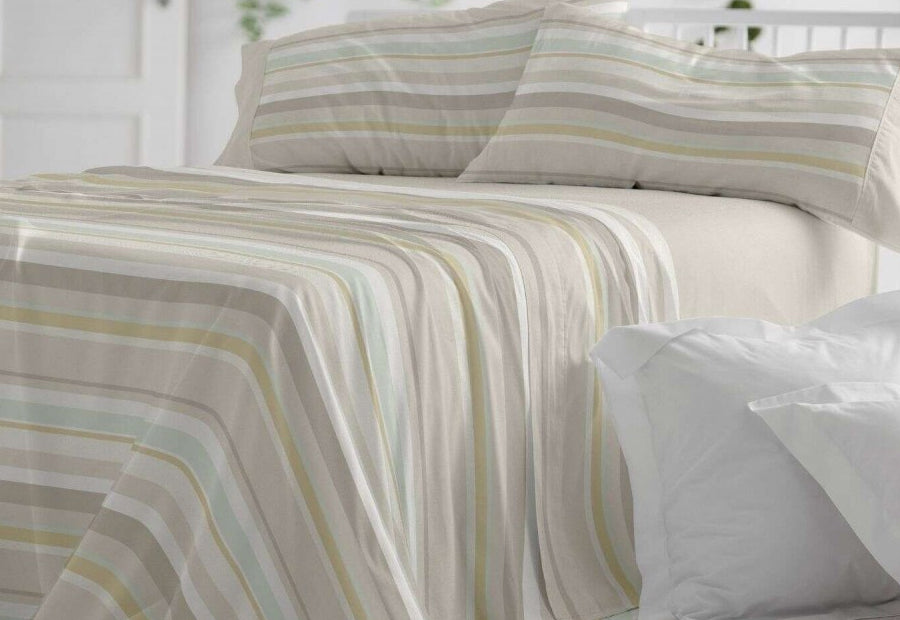 Fabric Sheet Set 241 White/Grey BURRITO BLANCO