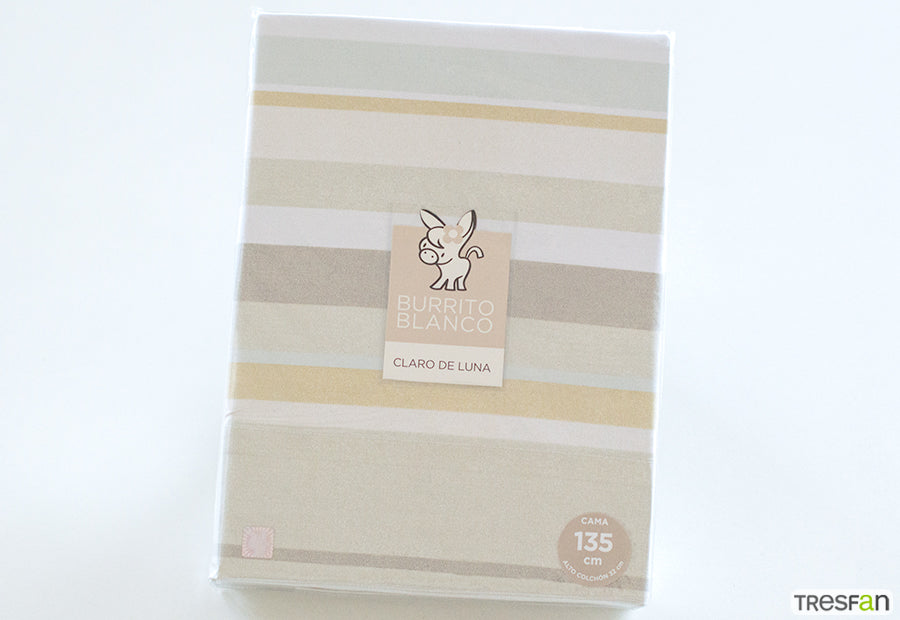 Fabric Sheet Set 241 White/Grey BURRITO BLANCO