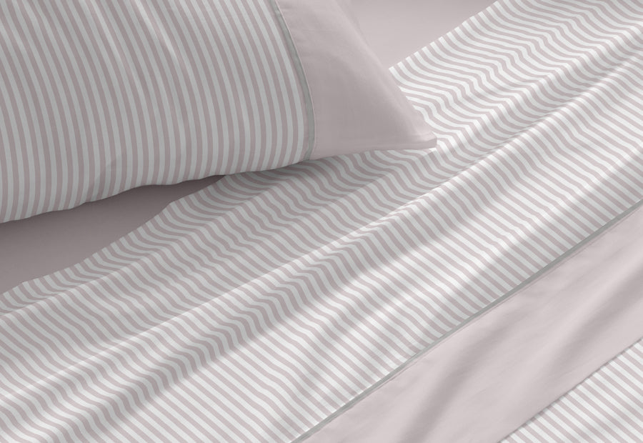 Parure de draps en tissu 241 Blanc/Gris BURRITO BLANCO