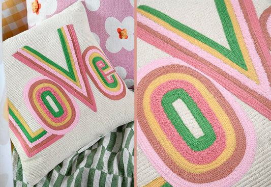 Cojín Lleno Reversible 40x40 STOF SweetLove Mult. Love 701004