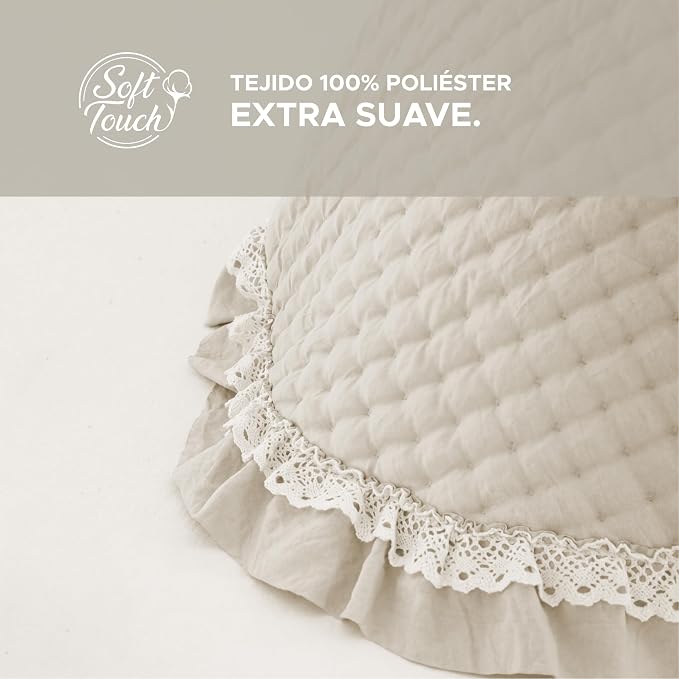 Colcha Beige modelo Anaya de Victorio & Lucchino everly