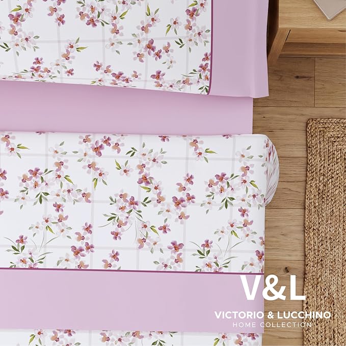 Juego de Sábanas Victorio y Luchino de verano modelo Gaia Rosa