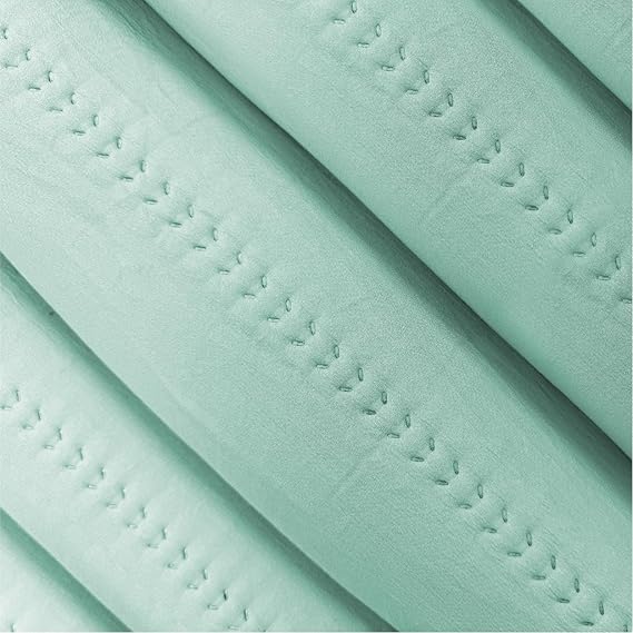 Edredón Comforter Verde agua con Sherpa 300gr modelo Eliana de Liniva Home