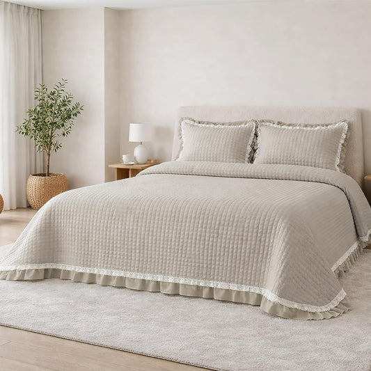 Colcha Beige modelo Anaya de Victorio & Lucchino everly