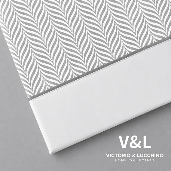 Juego de Sábanas Victorio y Luchino de verano modelo Analia gris 100% Algodón
