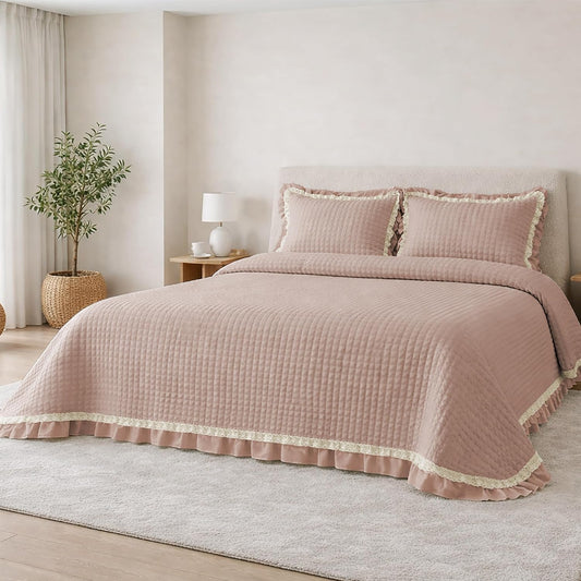 Colcha Rosa modelo Anaya de Victorio & Lucchino everly