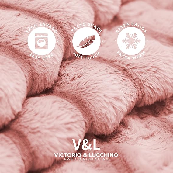 Edredón Conforter rosa sedalina 800 gr modelo  Faux de Victorio&Lucchino