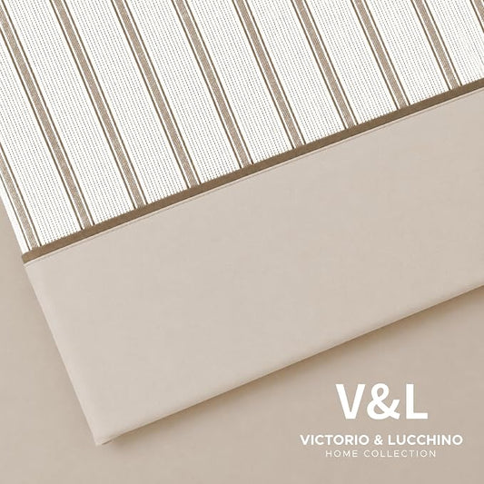 Juego de Sábanas Victorio y Luchino de verano modelo Nuria beige