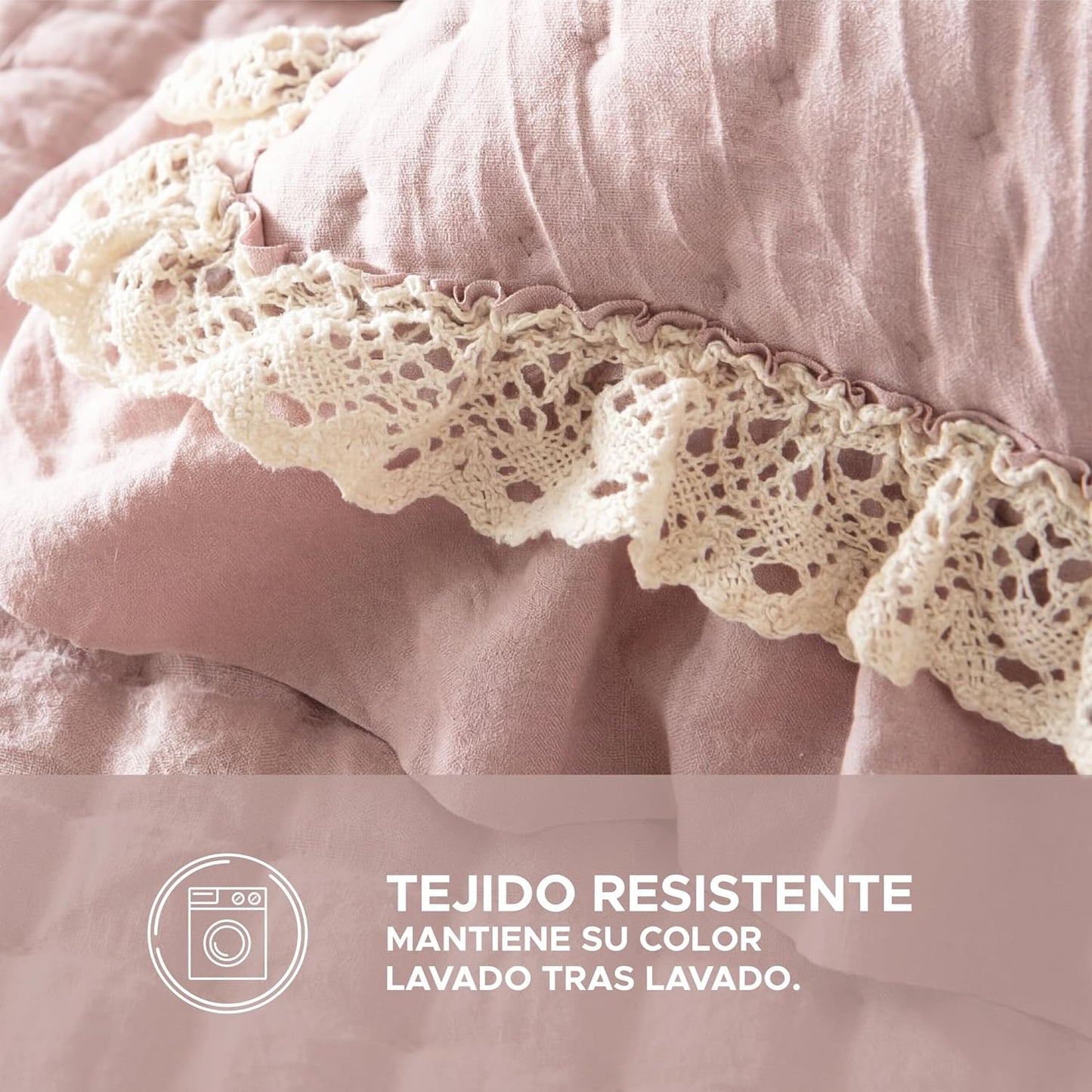 Colcha Rosa modelo Anaya de Victorio & Lucchino everly