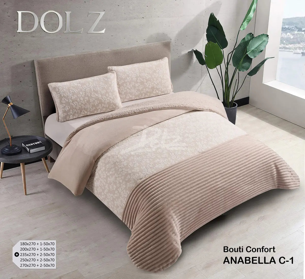 Edredón conforter sherpa ANABELLA 650gr DOLZ