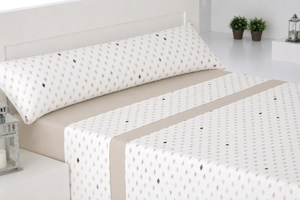 Parure de draps ALBA, marque Ankeli, couleur bleue
