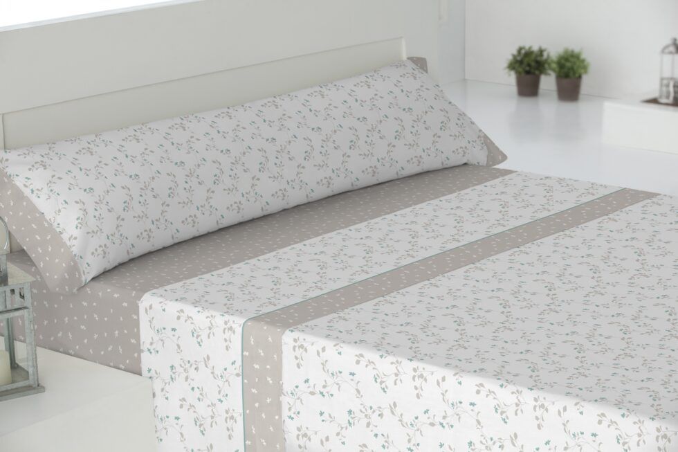 Parure de draps EDINBURGH, marque Ankeli, gris