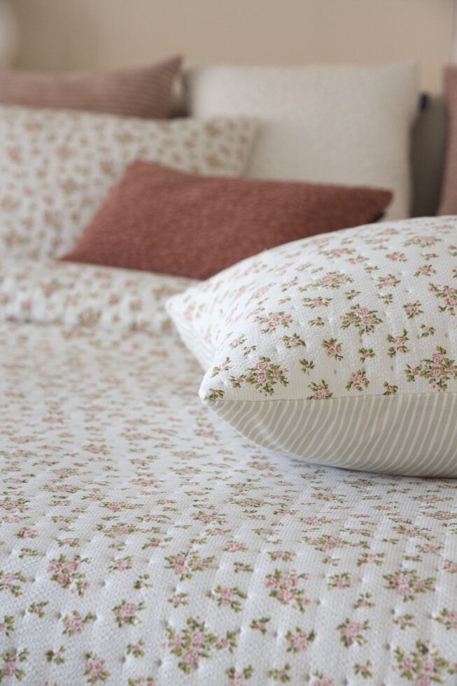 Colcha bouti reversible estampada modelo NIZA Fundeco