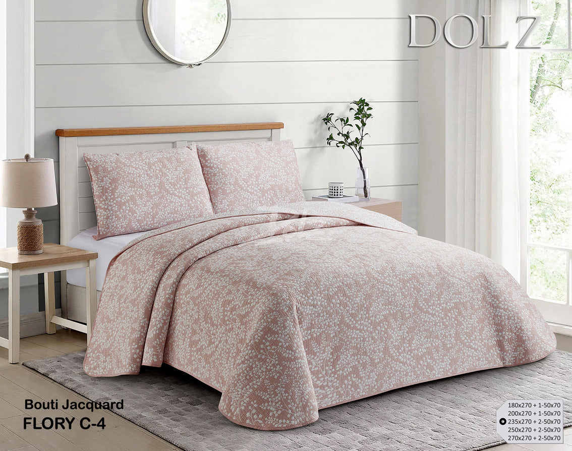 Colcha rosa Bouti Flory marca Dolz