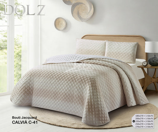Colcha Bouti Jacquard modelo Calviá de DOLZ color lino