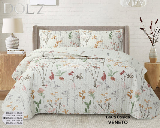 Couette boutis réversible thermosoudée imprimée DOLZ Hanna