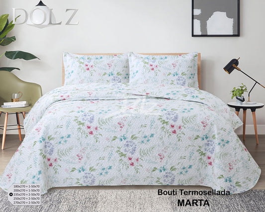 Colcha Bouti Termosellada Reversible DOLZ Estampada Marta
