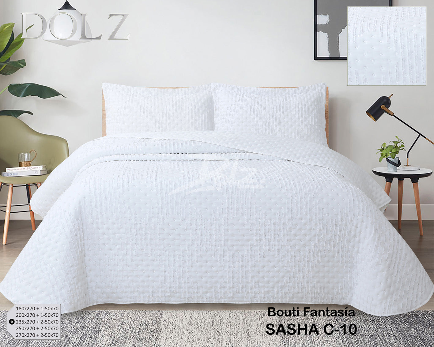 Couette bouti cousue réversible DOLZ Digital Calpe