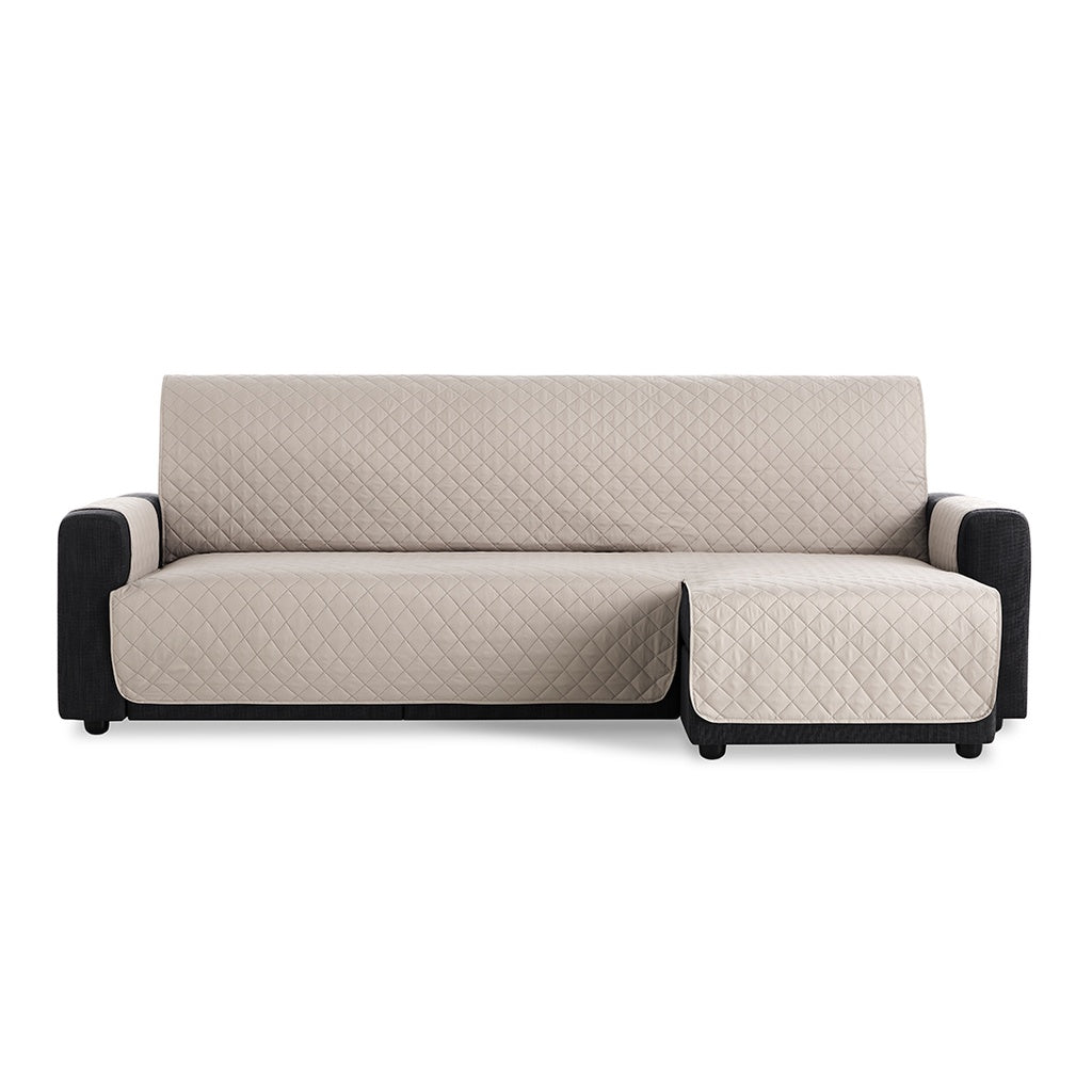 Padded chaise longue sofa cover Gray BELMARTI