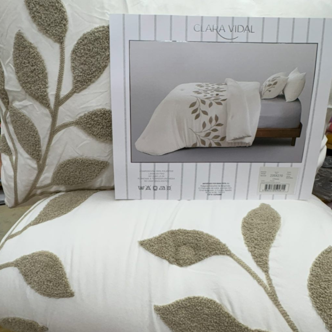 Colcha de invierno - Edredón Nestor de Clara Vidal en color natural