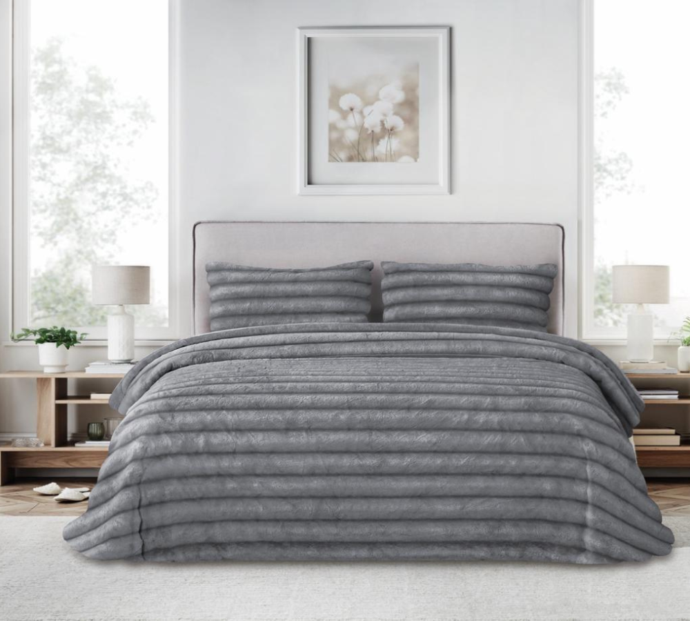 Edredón Conforter gris sedalina 800 gr modelo  Faux de Victorio&Lucchino