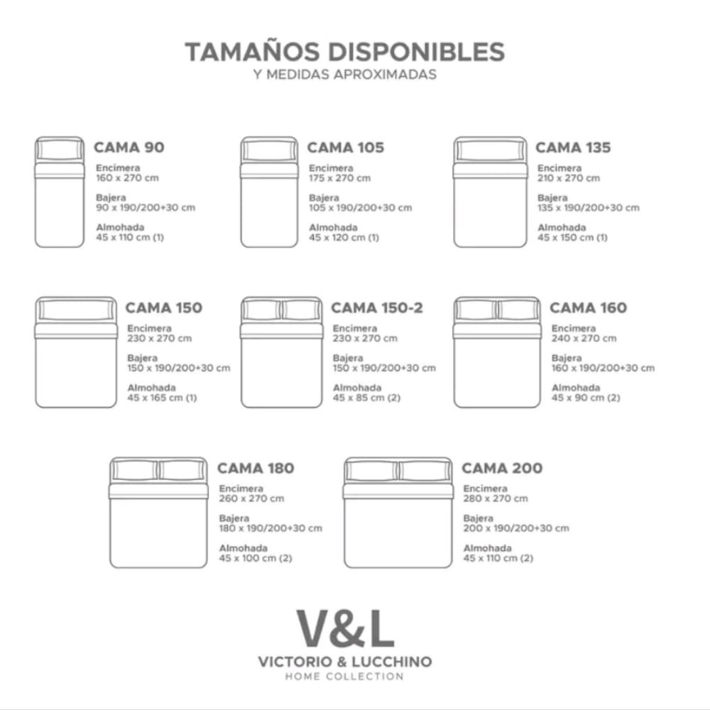 Juego de Sábanas Victorio y Luchino de verano modelo Gaia Beige