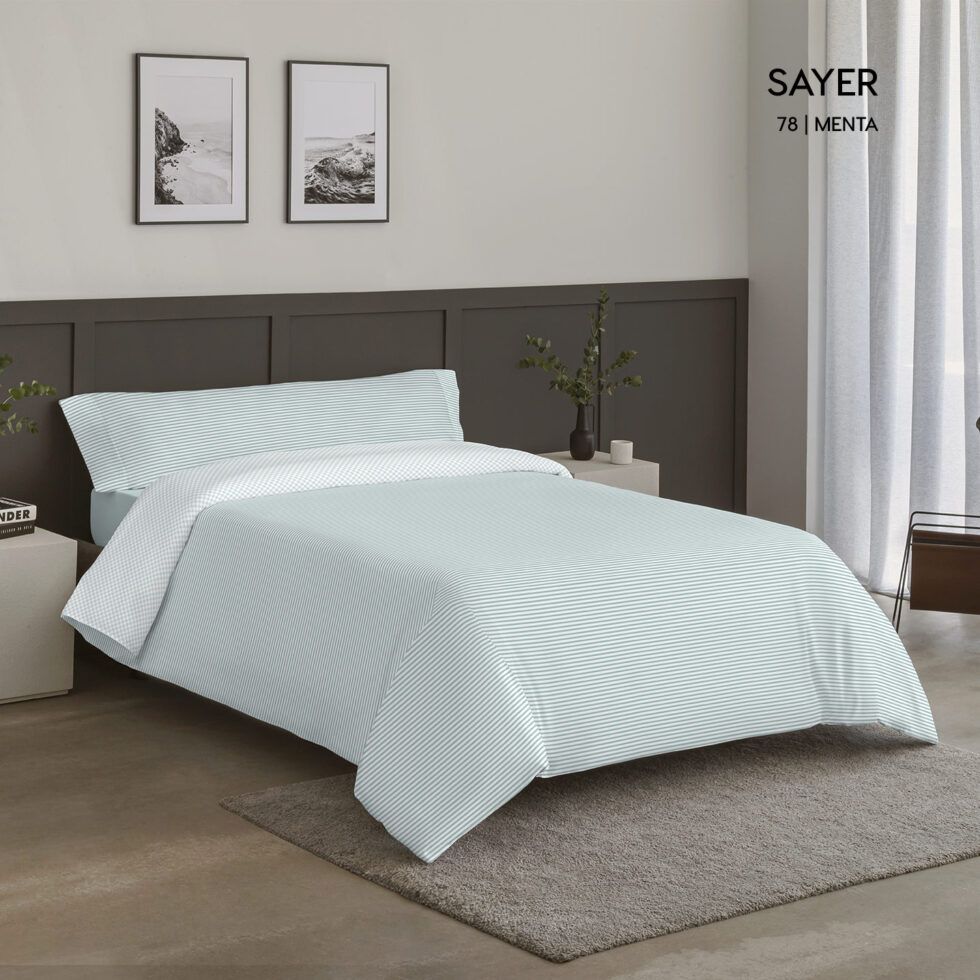 Funda Nórdica Reversible modelo Sayer de Catotex color menta