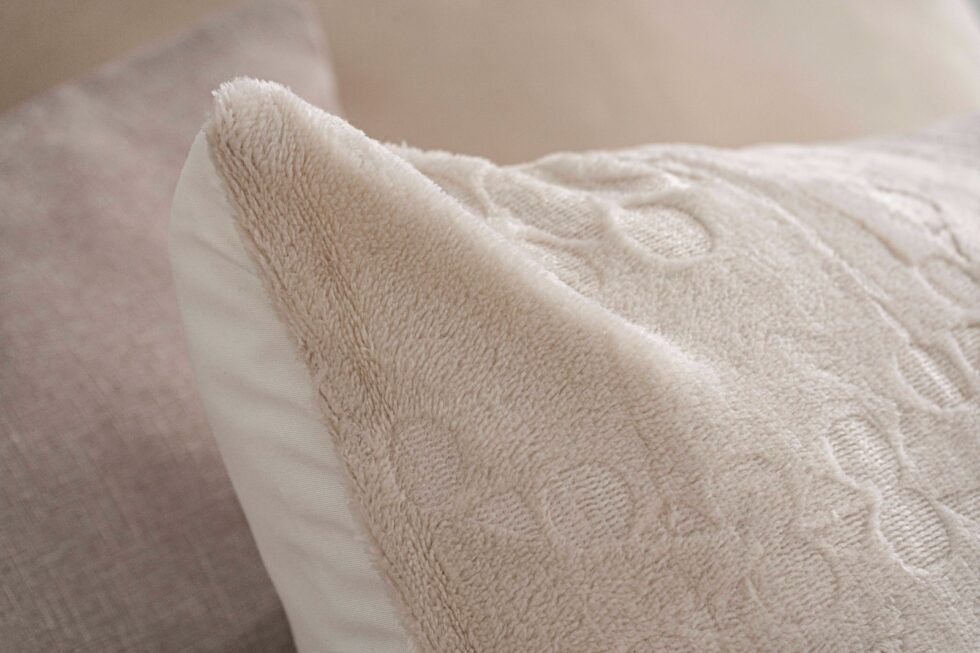 Edredón color beige de Sherpa Estampada Himalaias de Ankelí