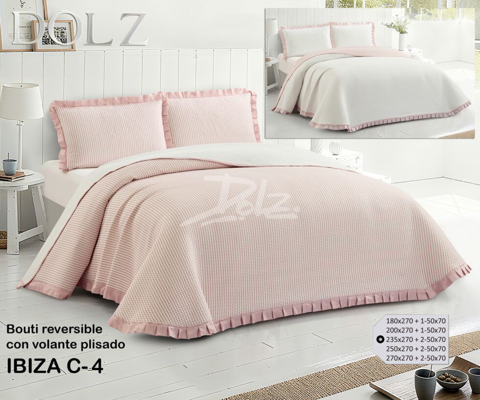 Colcha rosa Ibiza DOLZ