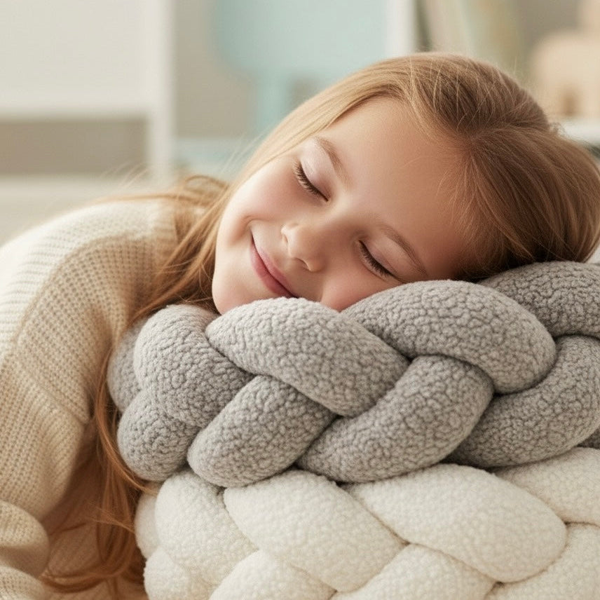 Trenza Protector de Cuna 200cm BOUCLE STONE