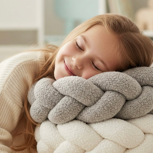 Trenza Protector de Cuna 200cm BOUCLE STONE