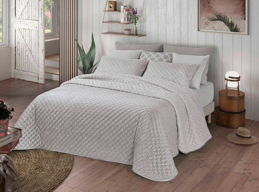 Edredón Sherpa color gris modelo KARMA de  Ankelí