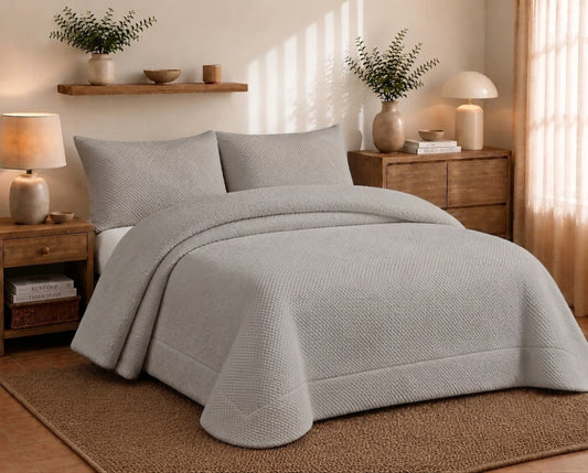 Edredón Sherpa Shopia marca Ankeli color gris
