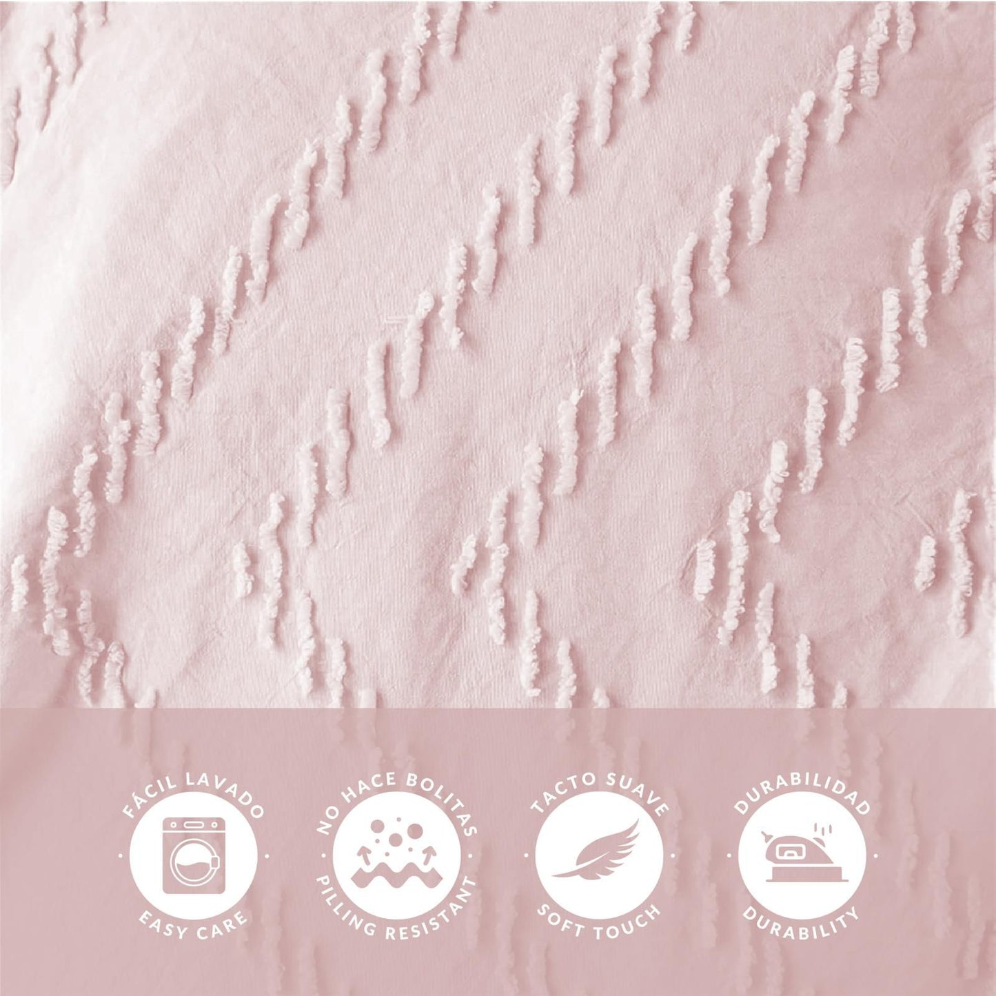 Colcha rosa Atenea de Victorio & Lucchino con tufting