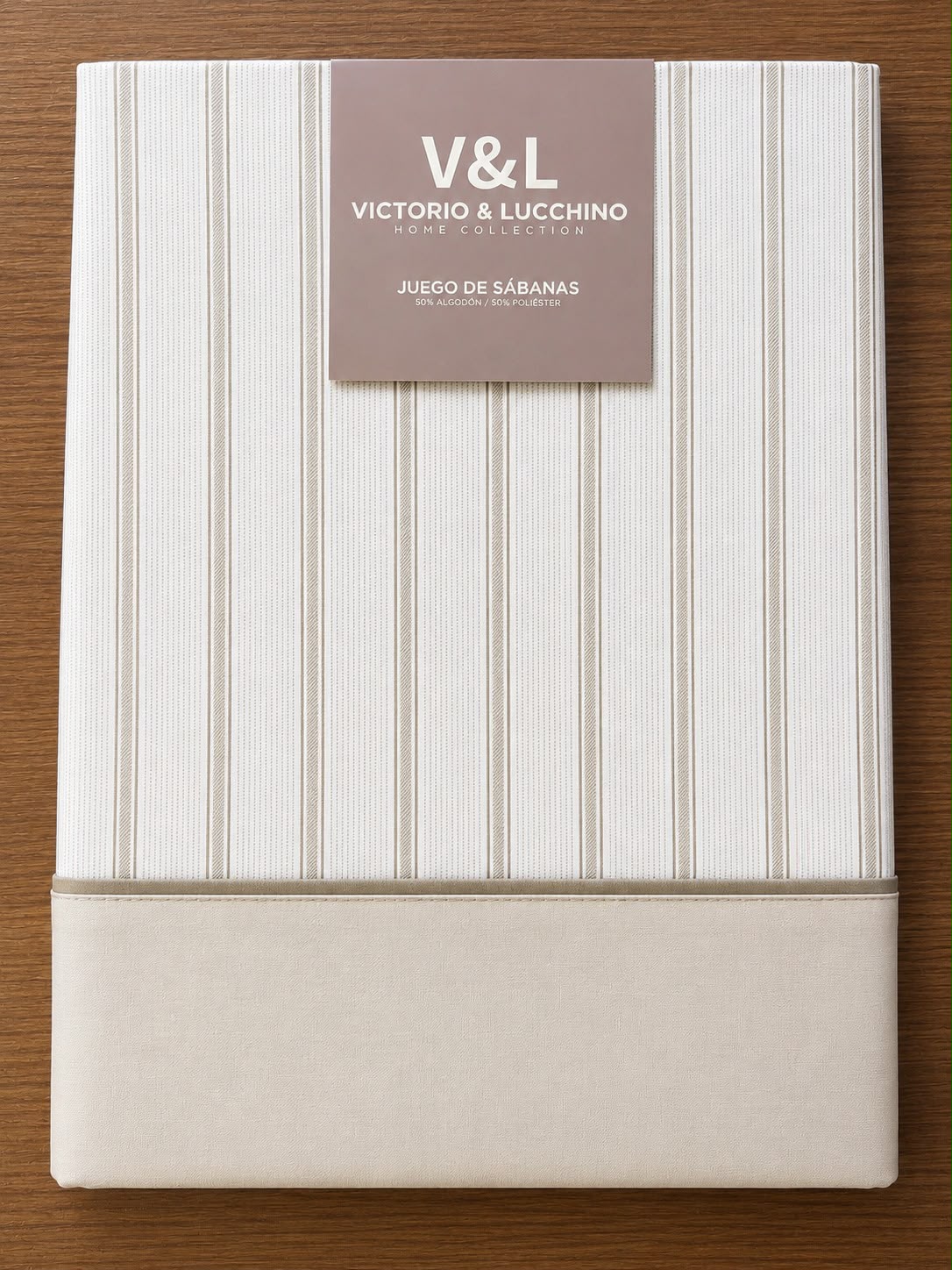 Juego de Sábanas Victorio y Luchino de verano modelo Nuria beige
