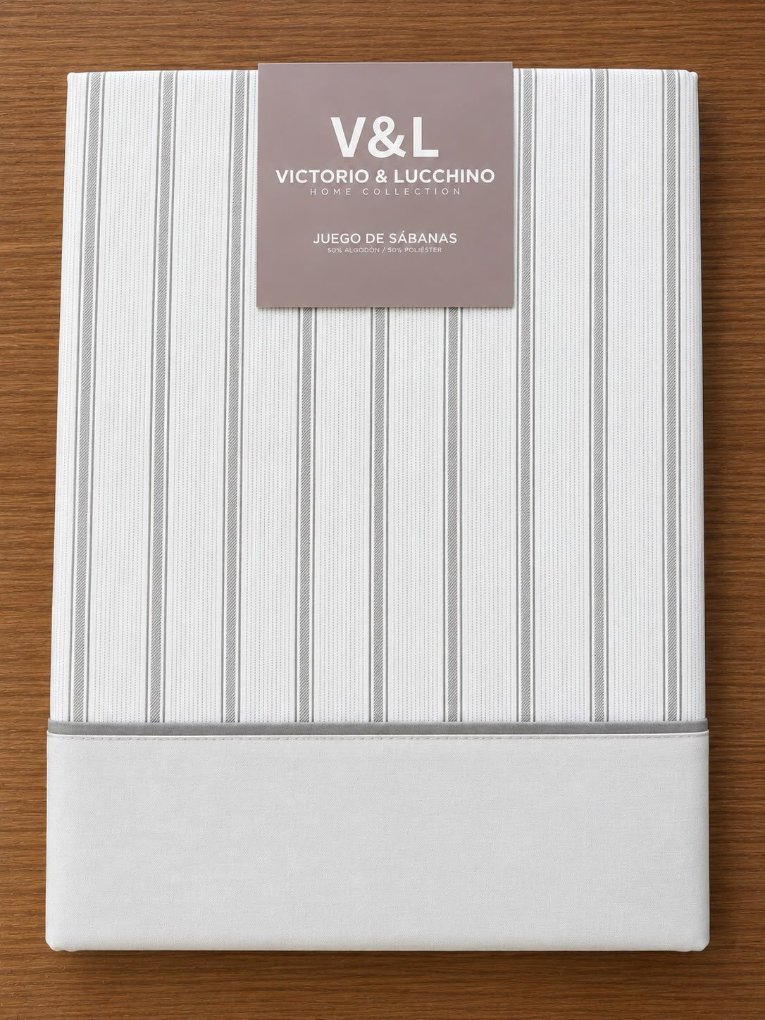 Juego de Sábanas Victorio y Luchino de verano modelo Nuria gris
