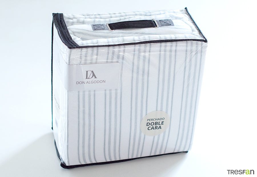 VENTA FLASH Sábana Coralina 220gr DON ALGODON Doble Cara Adriel gris